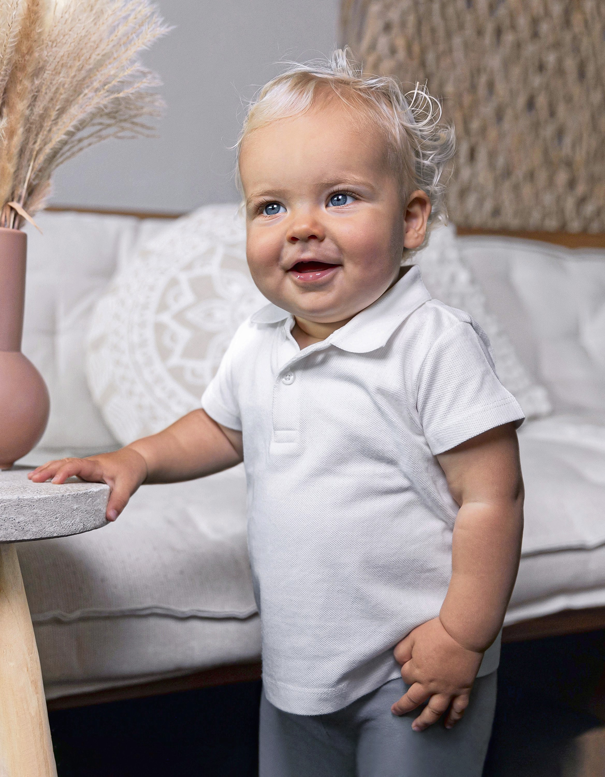 Organic Baby Polo Short Sleeve Teddy 01 - Link Kids Wear