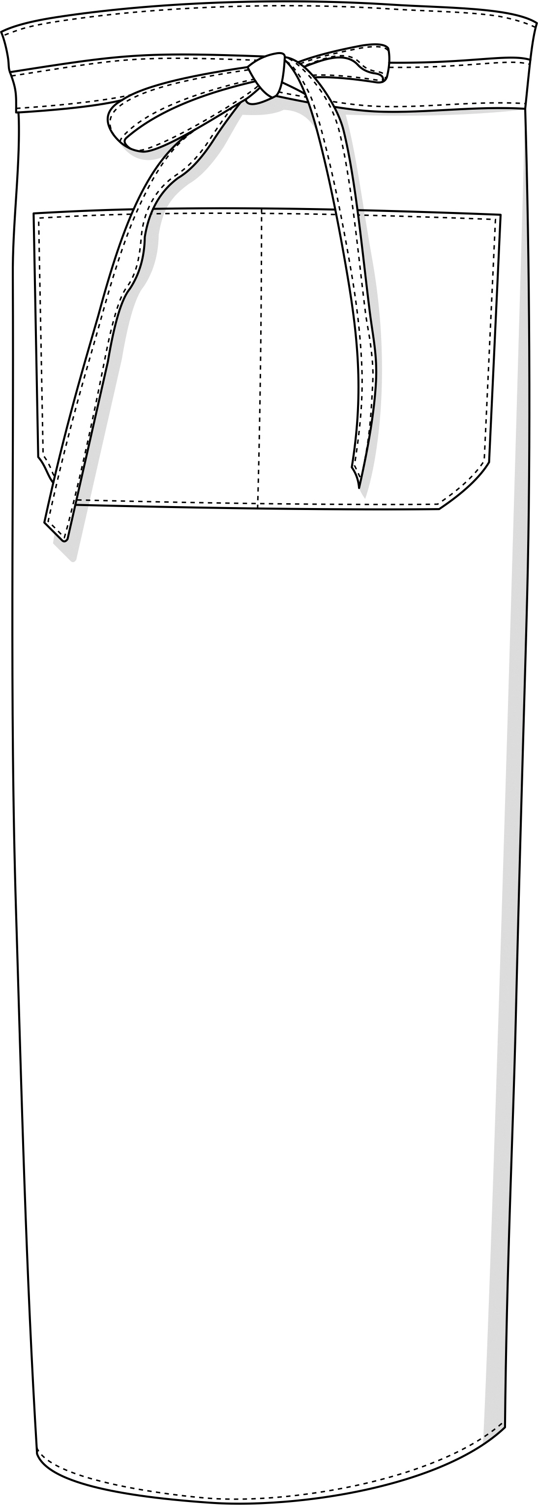 Bistro Apron XL With Front Pocket - Link Kitchen Wear