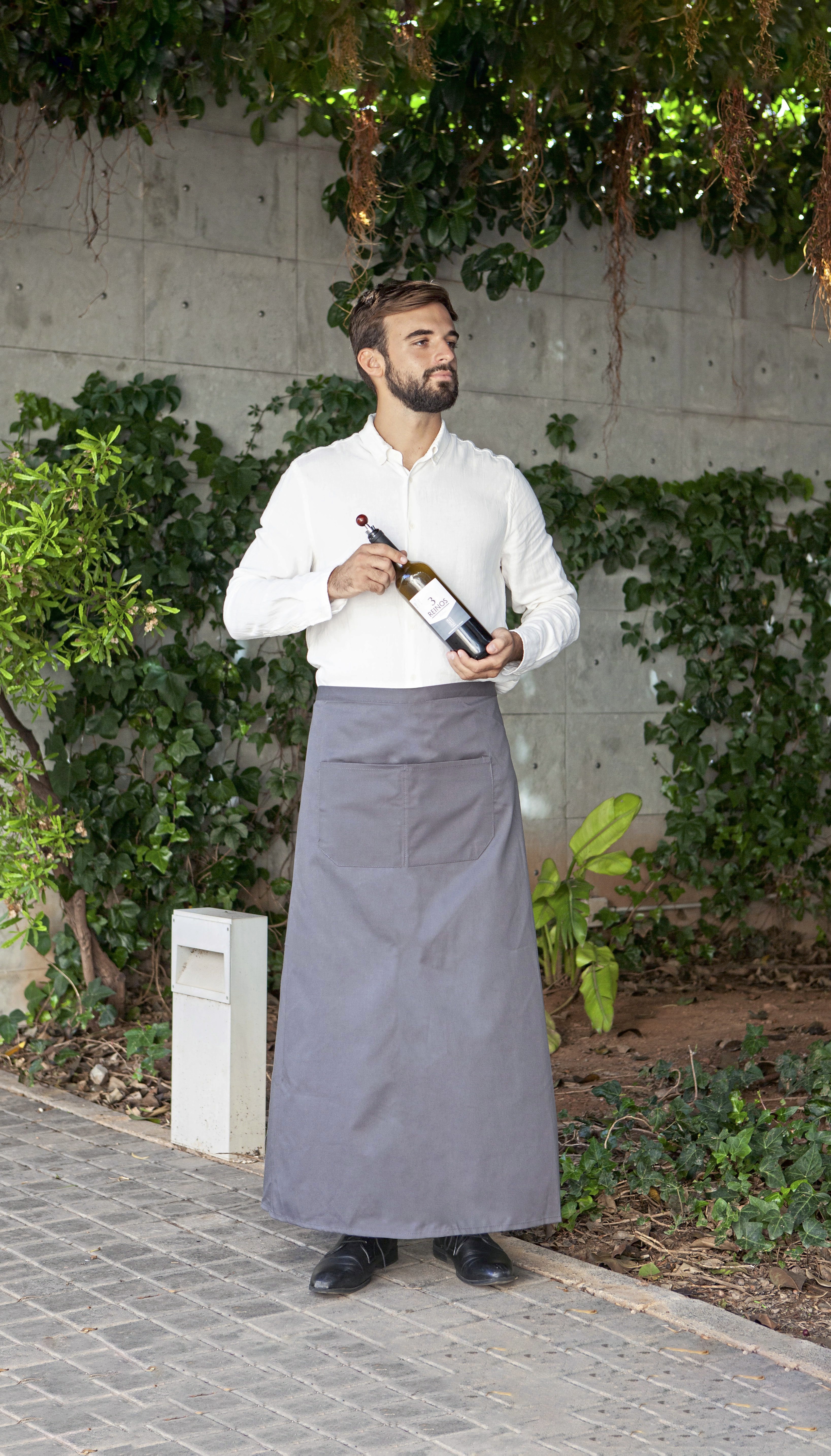 Bistro Apron With Front Pocket - Link Kitchen Wear