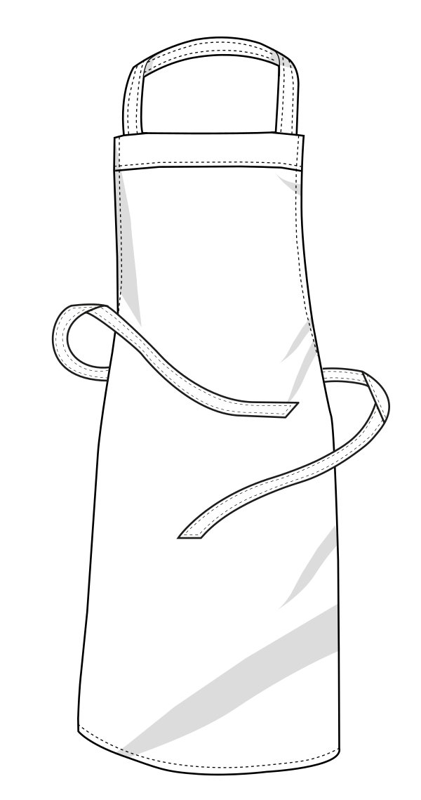 Barbecue Apron XL Sublimation - Link Kitchen Wear