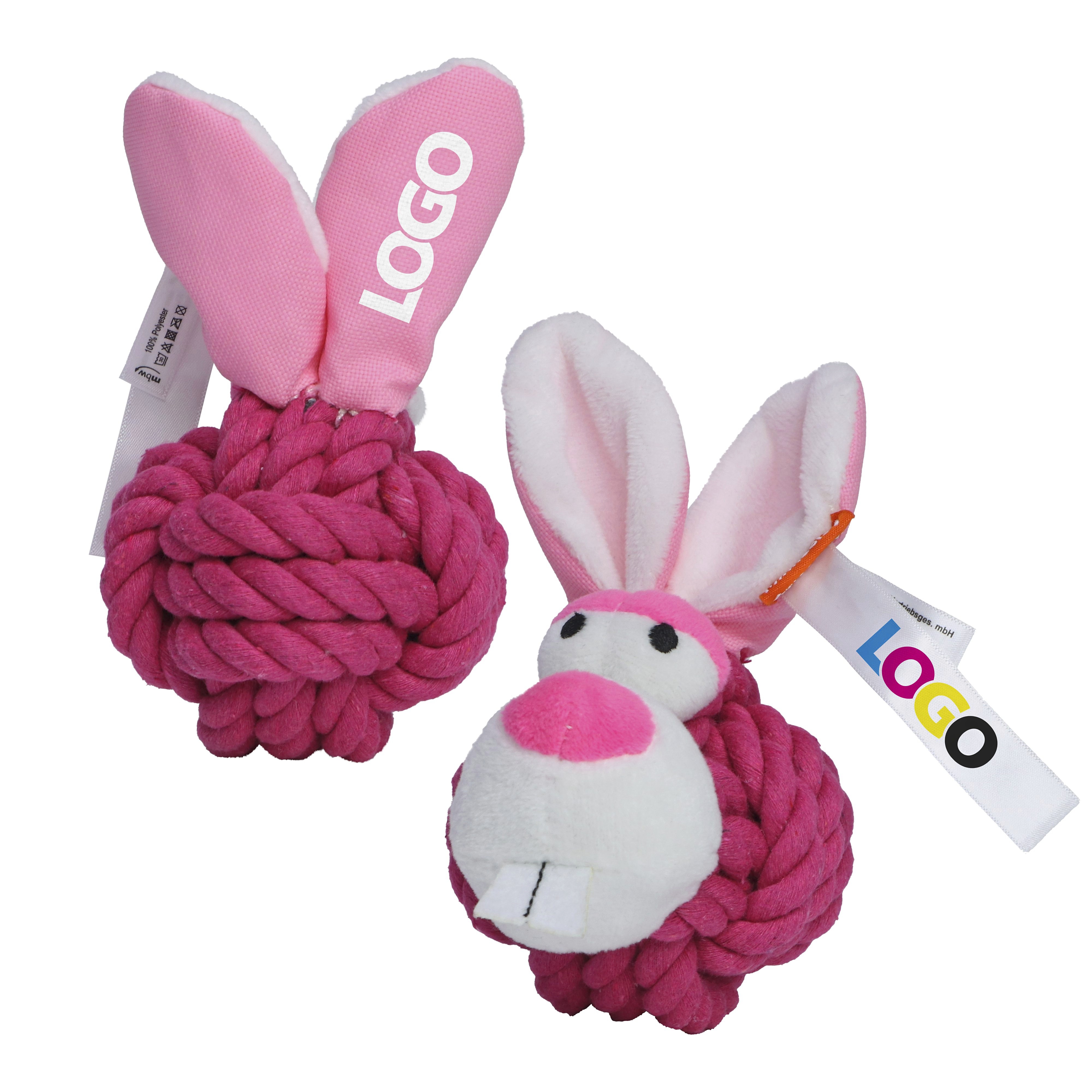 MiniFeet® Dog Toy Knotted Animal Rabbit - Mbw