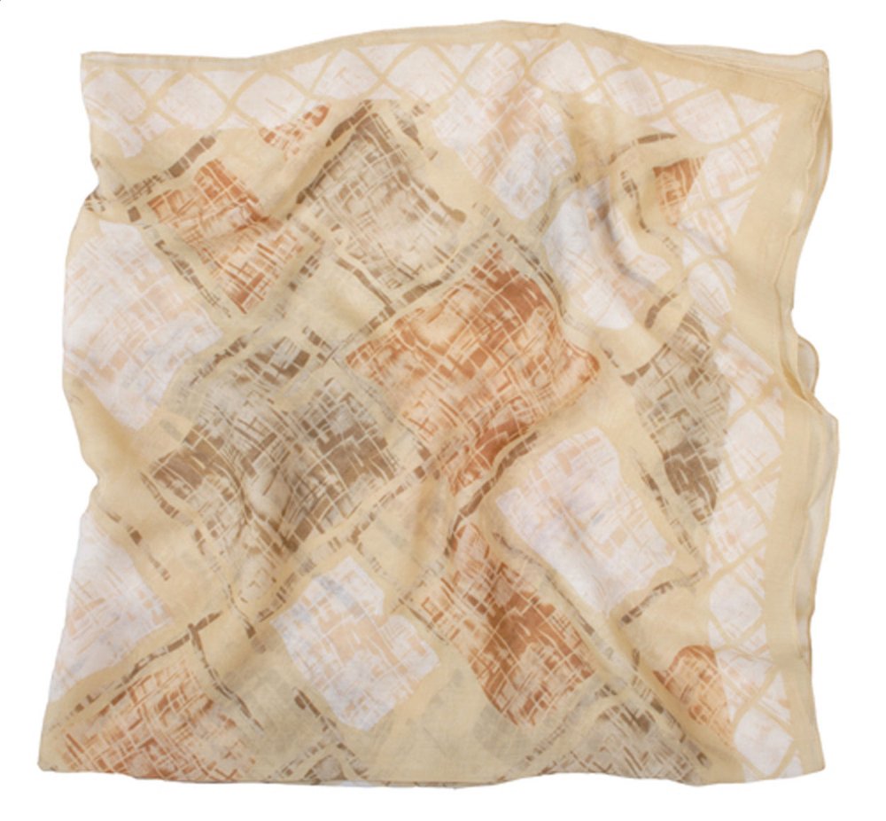 Detty dámska šatka, 90×90, hnedá - MERCH