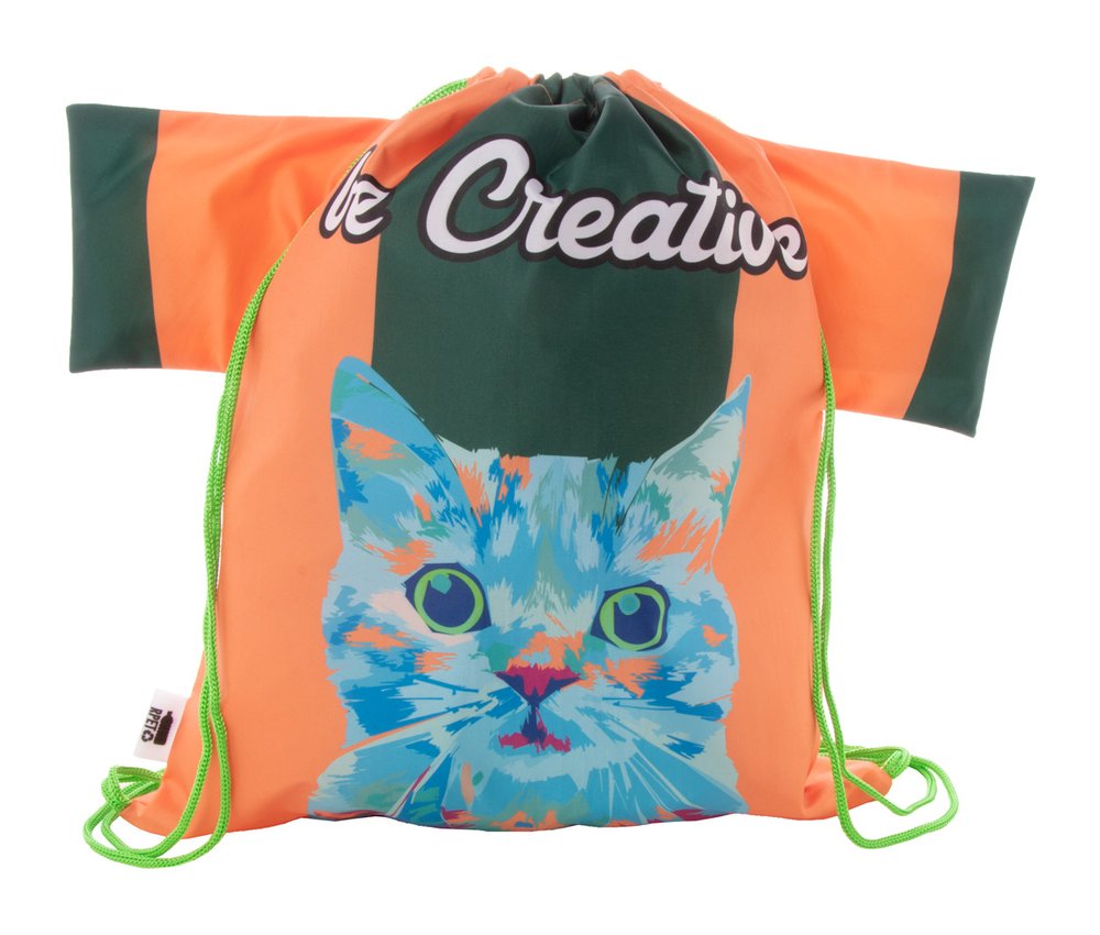 CreaDraw T RPET vak na stiahnutie šnúrkou na zákazku - MERCH