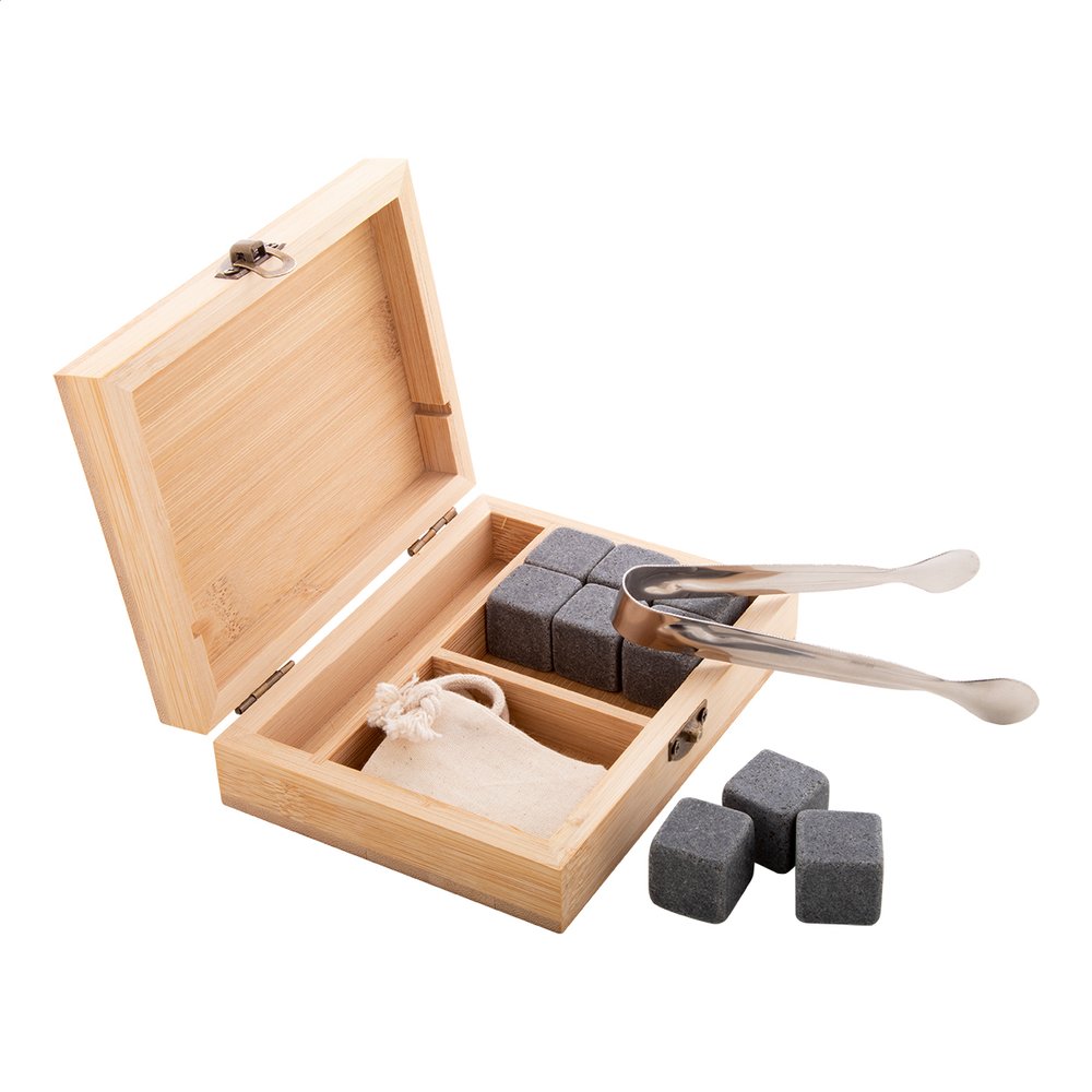 Bourbon súprava kamenných kociek ľadu - MERCH