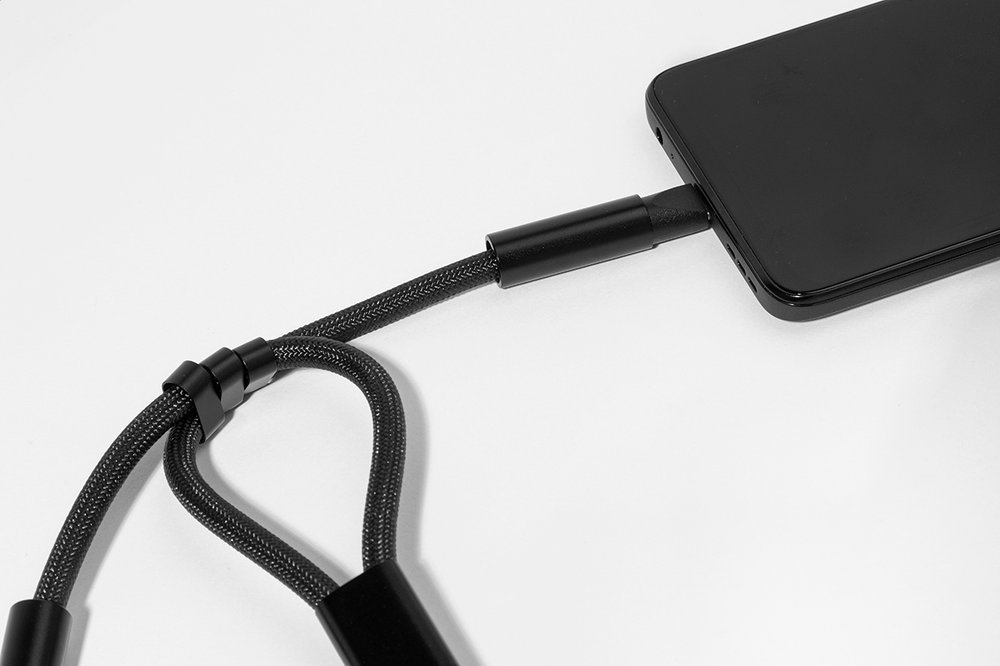 CuffCharge 60W RPET kábel s náramkom na mobil - MERCH