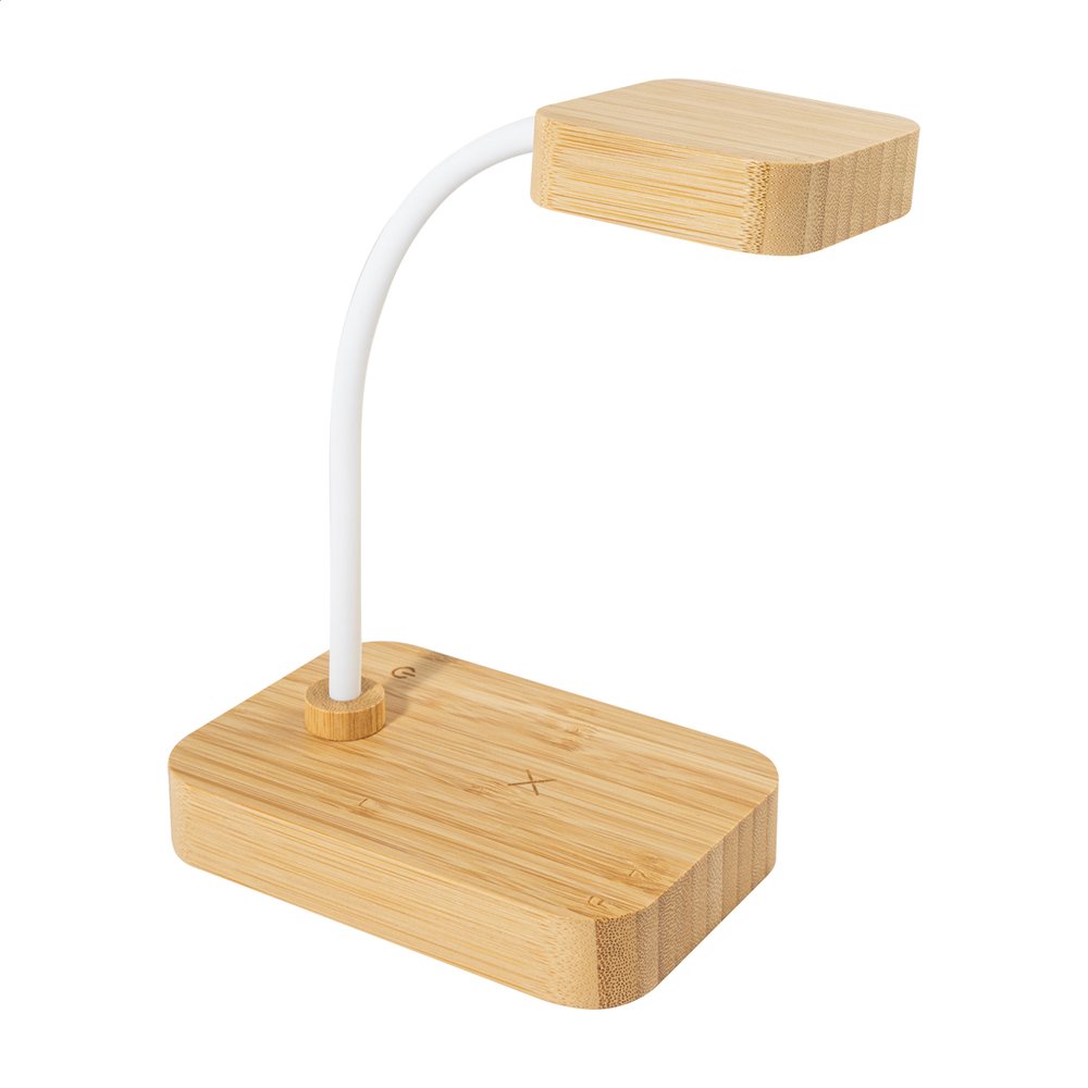 VoltGlow stolná lampa s bezdrôtovou nabíjačkou - MERCH