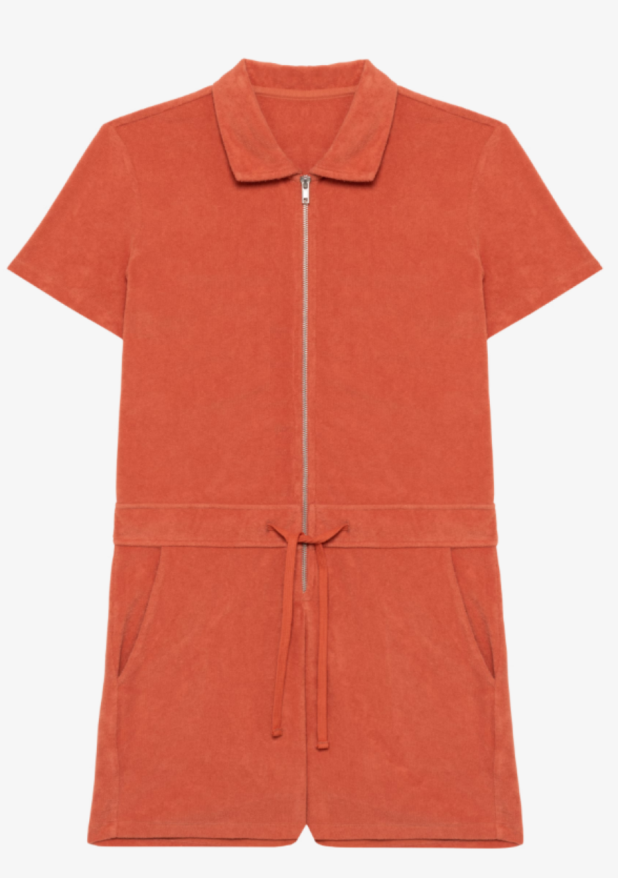 ECO-FRIENDLY LADIES’ TERRY TOWEL ZIPPED JUMPSUIT - Native Spirit