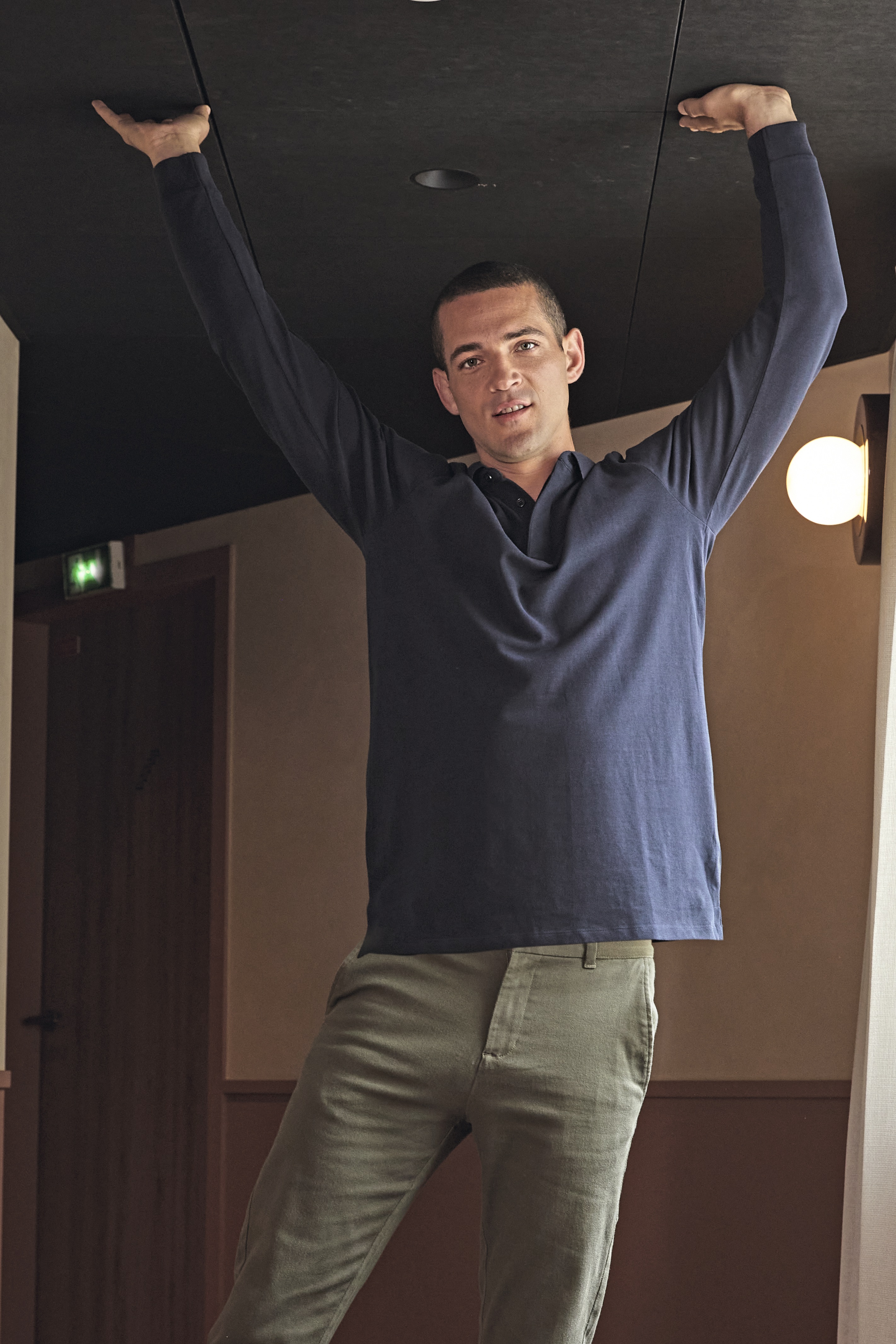 Men´s Long Sleeve Polo Shirt Owen - NEOBLU