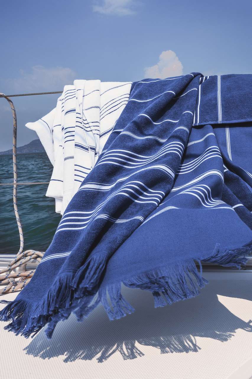 OLIMA STRIPED BEACH&SPA PESHTEMAL TOWEL - Olima