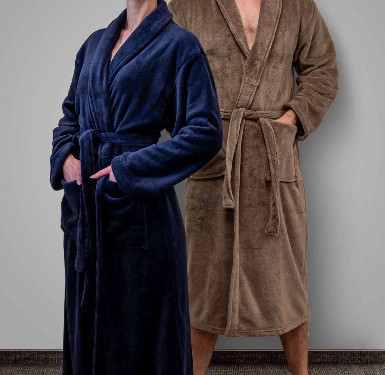 OLIMA CORAL FLEECE BATHROBE - Olima