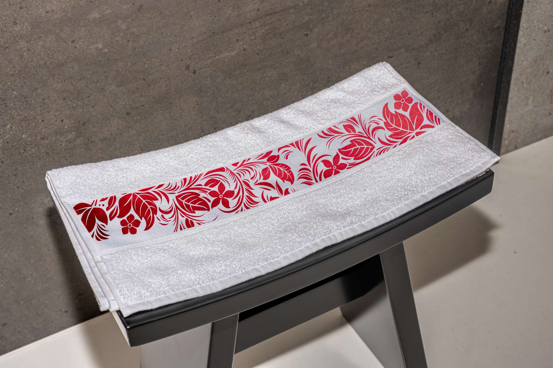 OLIMA TOWEL WITH SUBLIMATION BORDURE - Olima