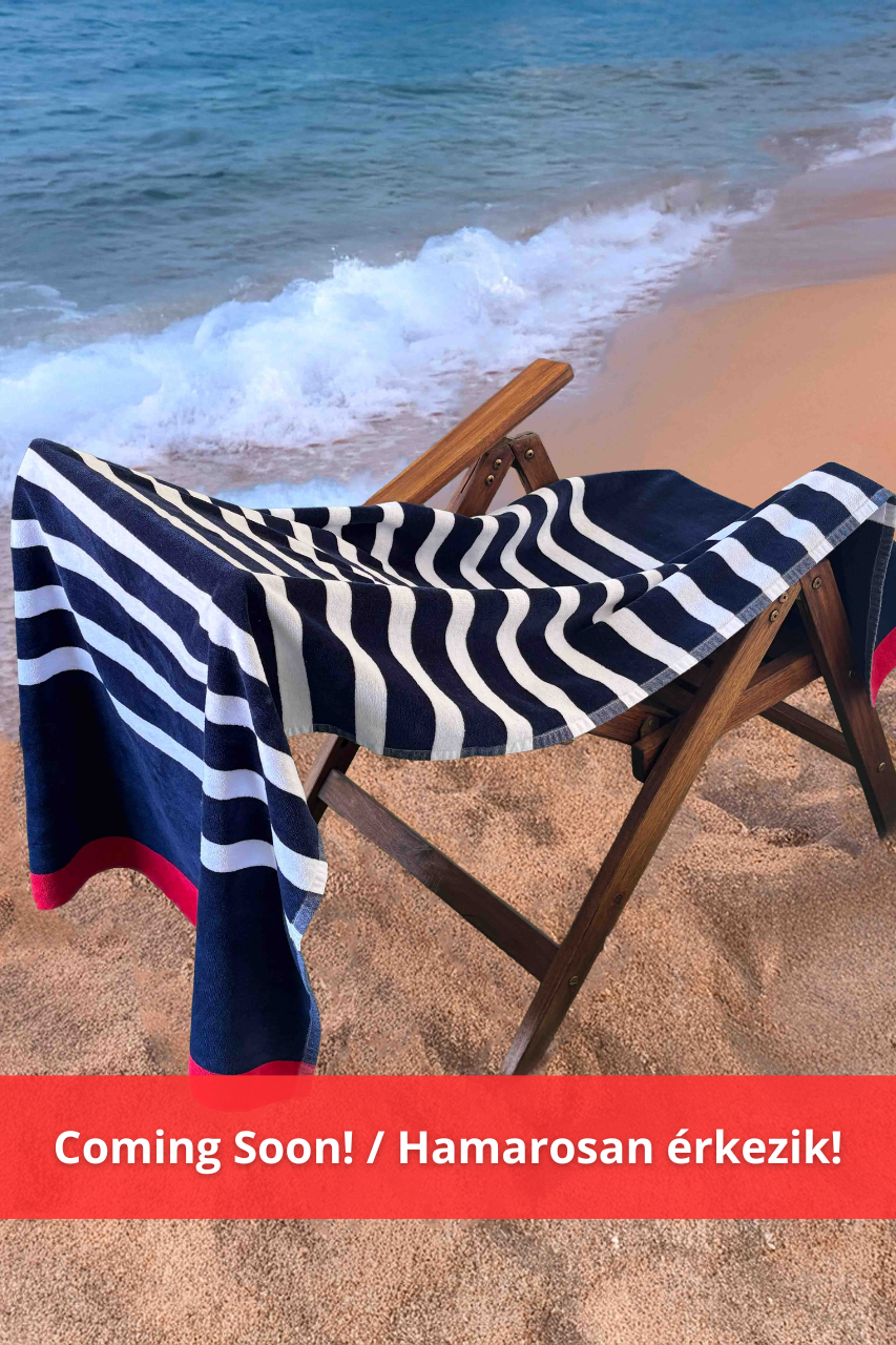 OLIMA „SAILOR” BEACH VELOUR TOWEL - Olima