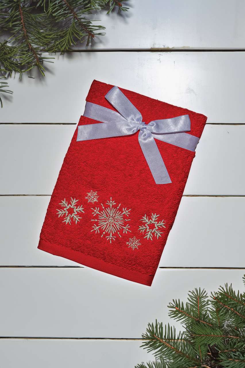 OLIMA CHRISTMAS TOWEL - SNOWFLAKES II - Olima