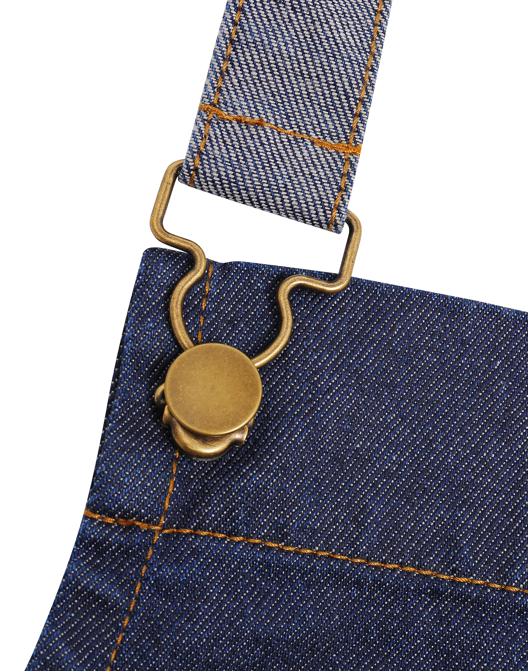 'DISTRICT' WAXED LOOK DENIM BIB APRON - Premier
