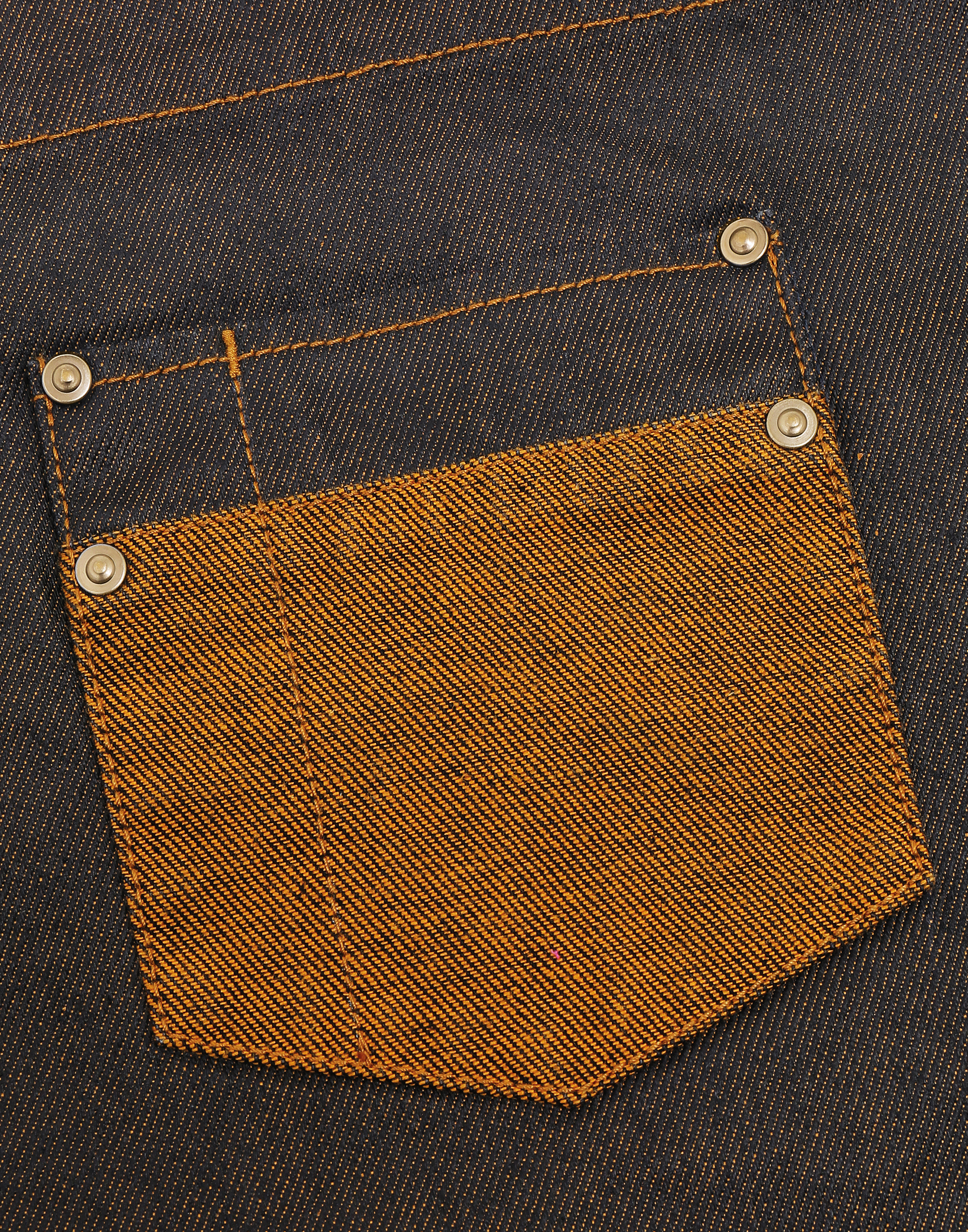 'DIVISION' WAXED LOOK DENIM BIB APRON WITH FAUX LEATHER - Premier