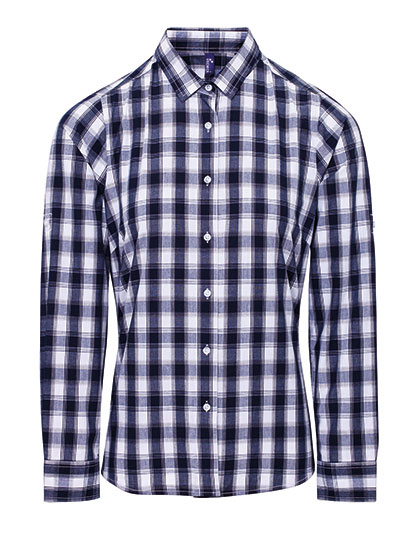 'MULLIGAN' CHECK - WOMEN'S LONG SLEEVE COTTON SHIRT - Premier