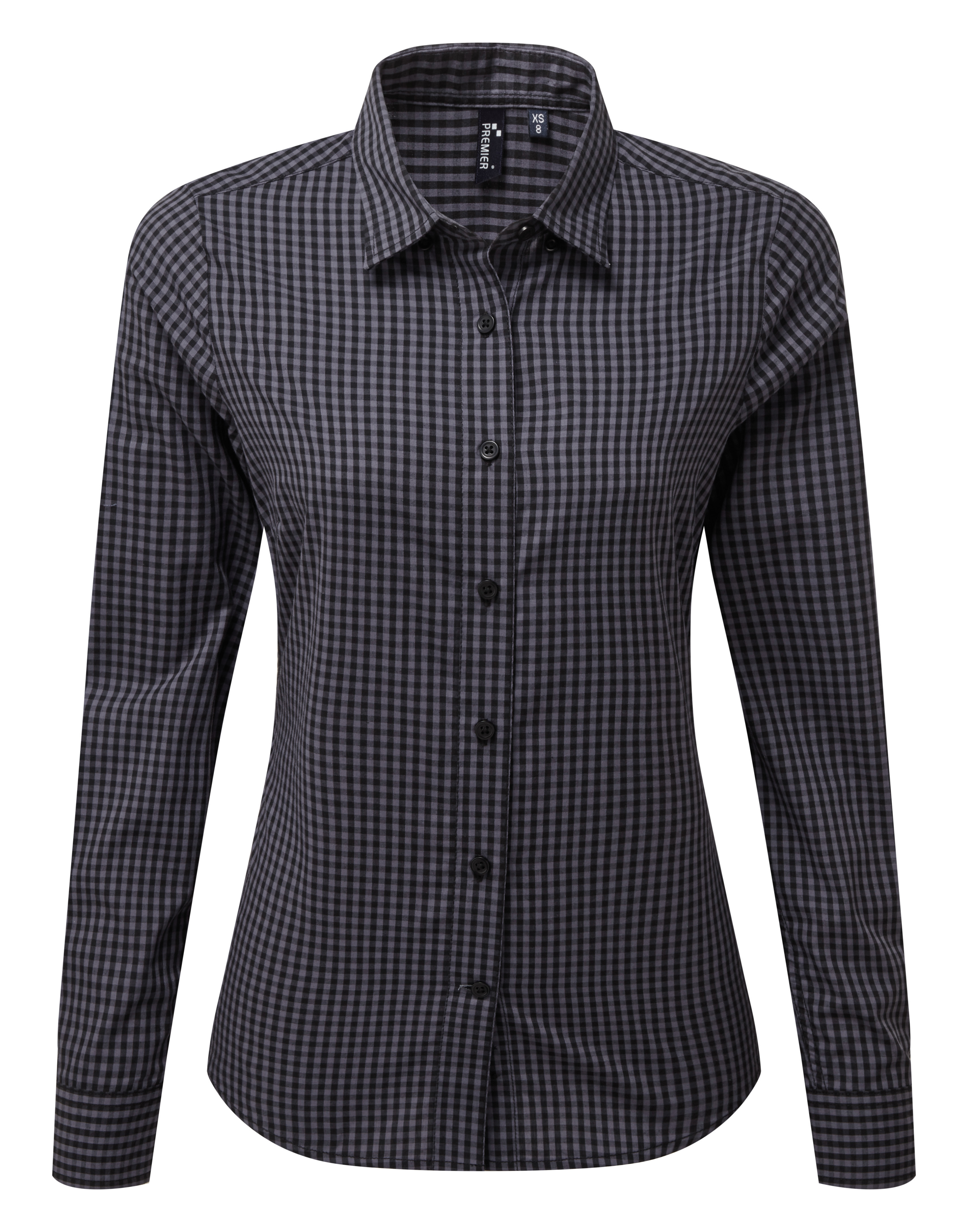 'MAXTON' CHECK WOMEN'S LONG SLEEVE SHIRT - Premier