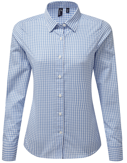 'MAXTON' CHECK WOMEN'S LONG SLEEVE SHIRT - Premier