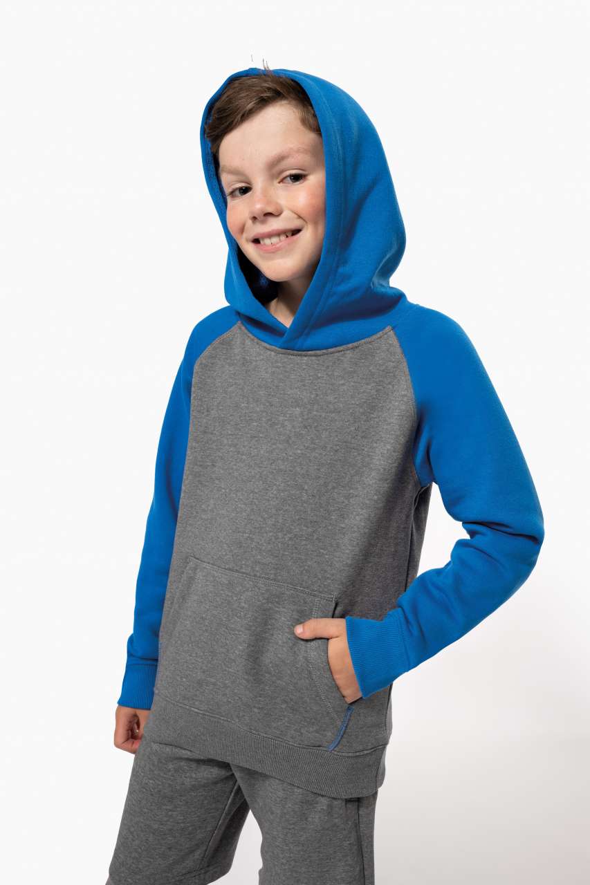 KIDS' TWO-TONE HOODED SWEATSHIRT - Proact