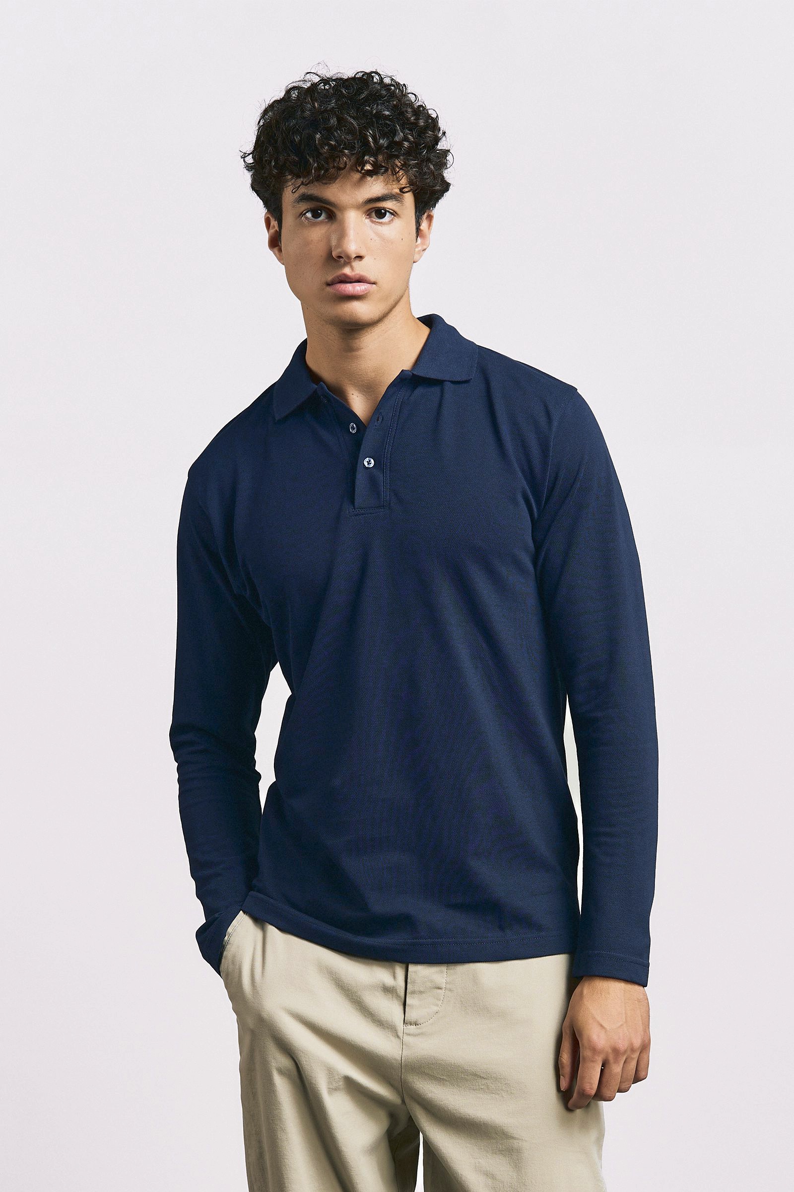 Men´s Heavy Polo Long Sleeve - Promodoro
