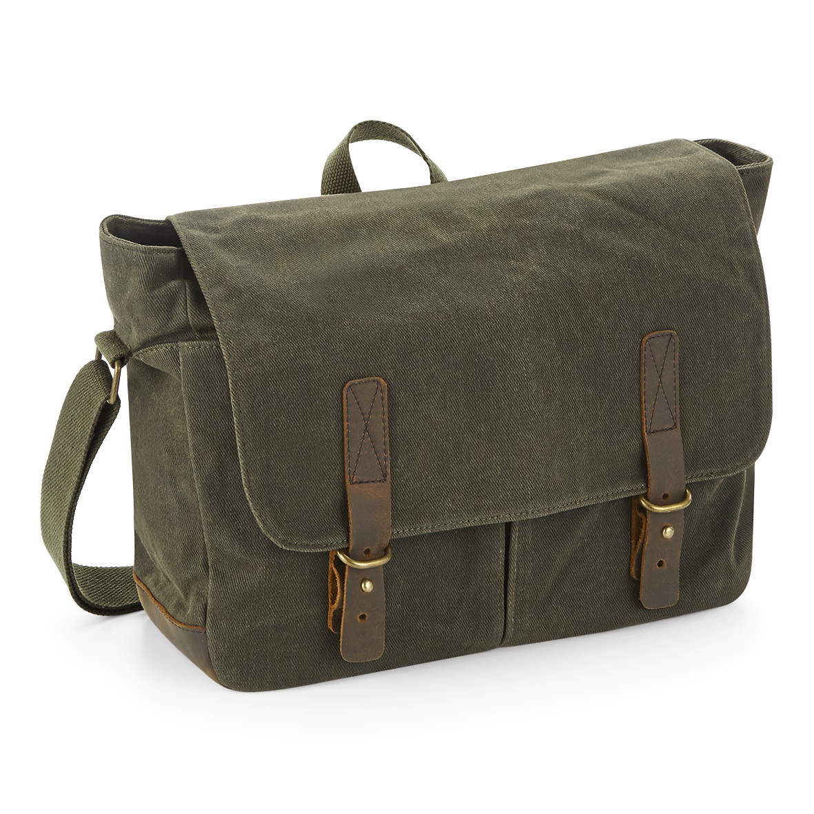Heritage Waxed Canvas Messenger - Quadra