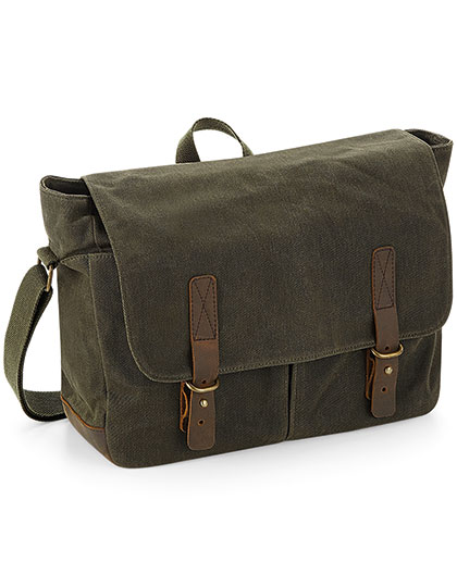 Heritage Waxed Canvas Messenger - Quadra