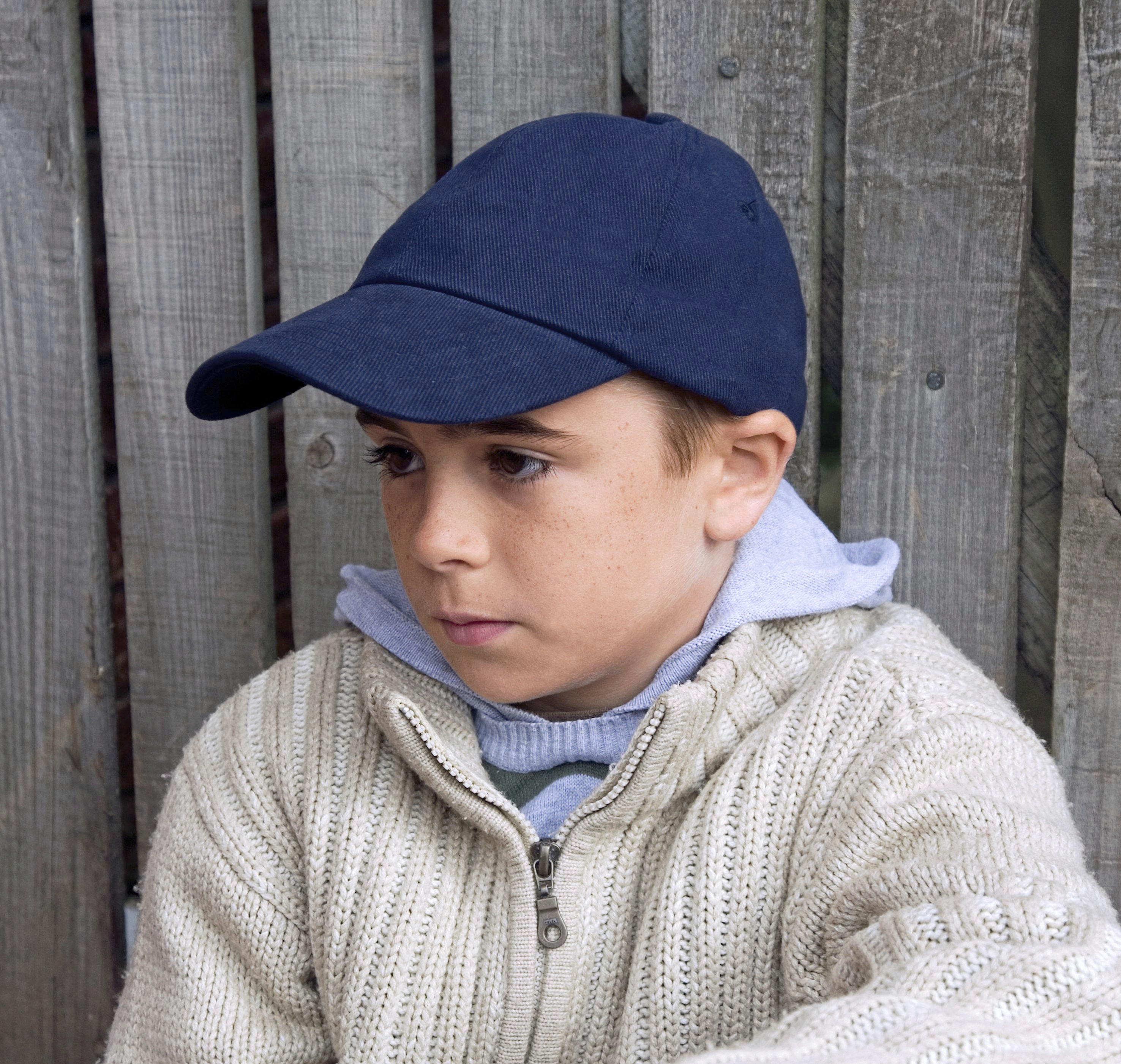 Junior Heavy Brushed Cotton Cap - Result Headwear