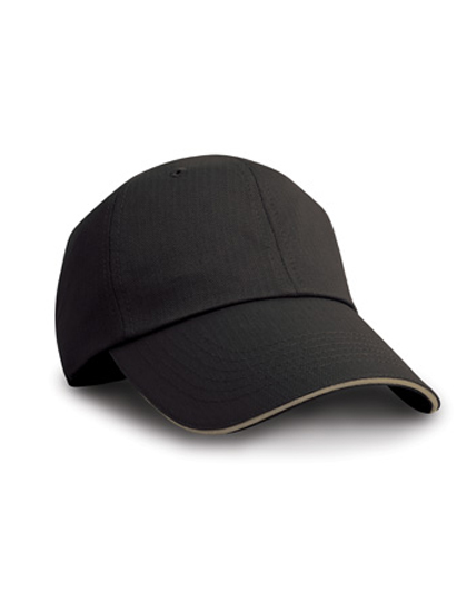 Herringbone Cap With Sandwich Peak - Result Headwear