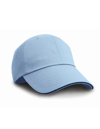 Herringbone Cap With Sandwich Peak - Result Headwear
