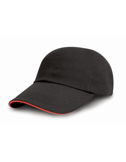 Brushed Cotton Decorators Cap With Sandwich Peak - Result Headwear