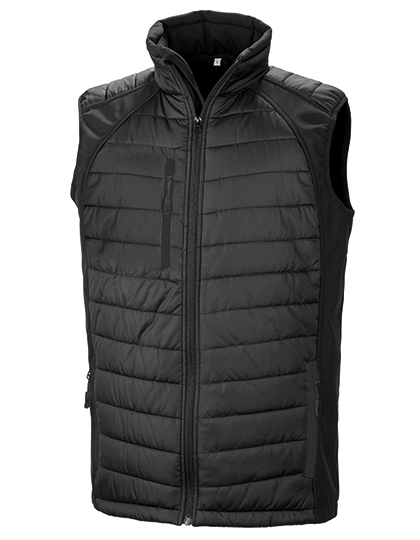 Recycled Compass Padded Softshell Gilet - Result Recycled