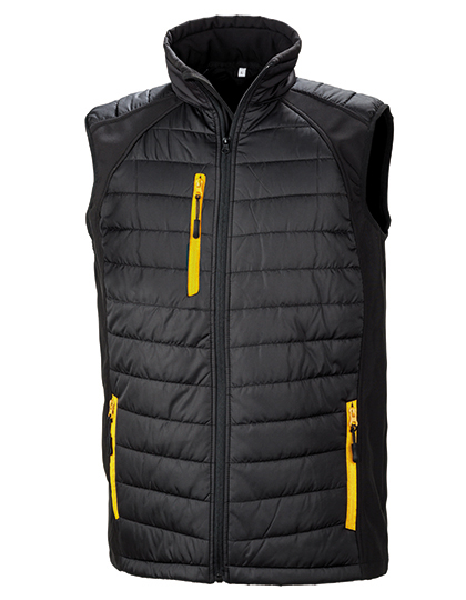 Recycled Compass Padded Softshell Gilet - Result Recycled