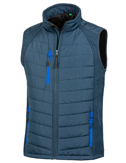 Recycled Compass Padded Softshell Gilet - Result Recycled