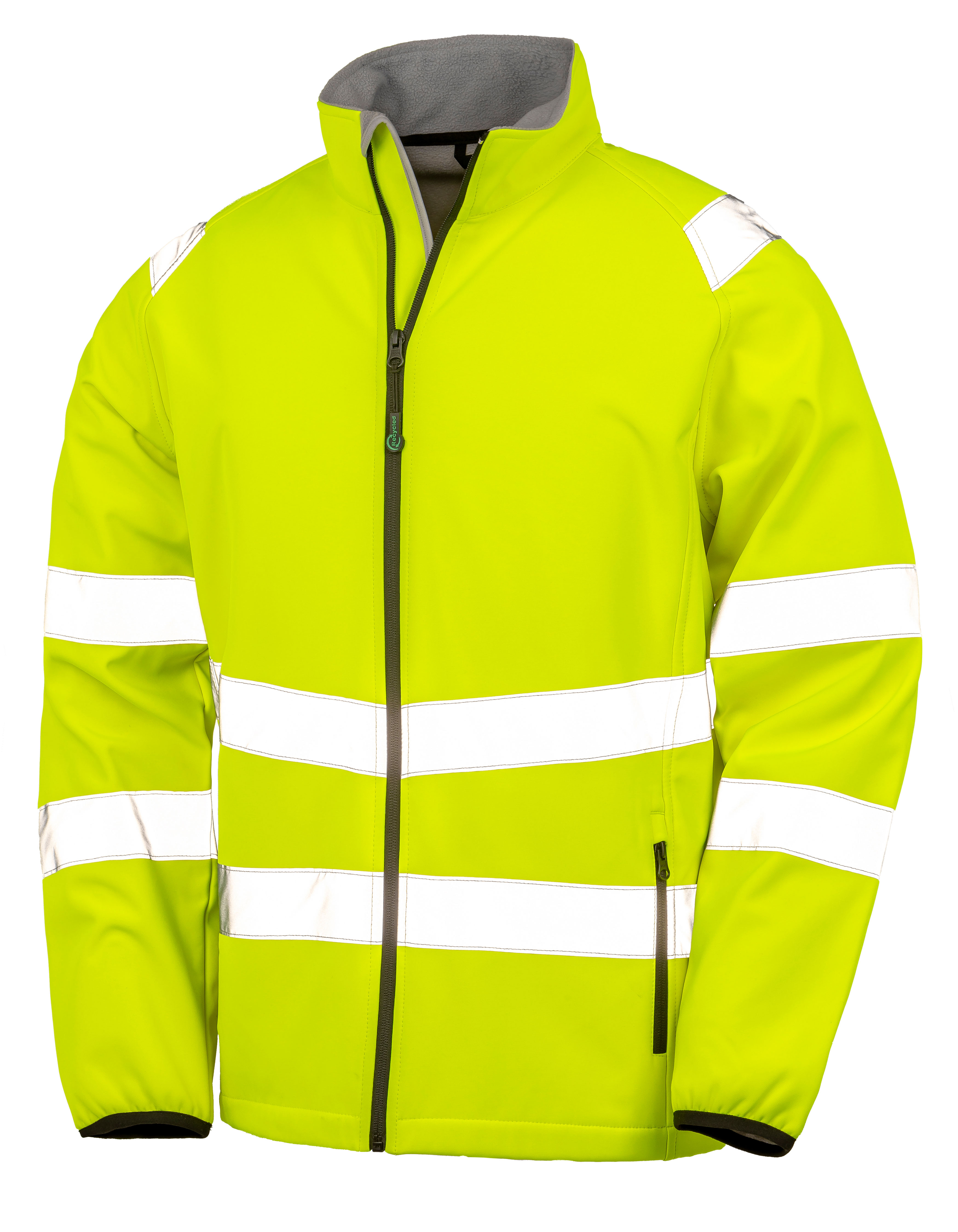 Recycled Printable Safety Softshell Jacket - Result Recycled