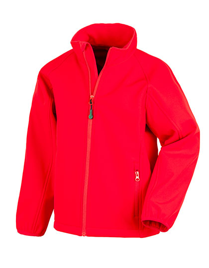 Recycled 2-Layer Printable Youth Softshell Jacket - Result Recycled