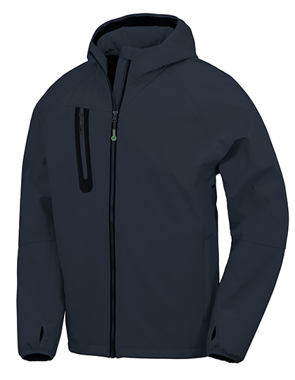 3-Layer Recycled Printable Hooded Casual Softshell Jacket - Result Recycled