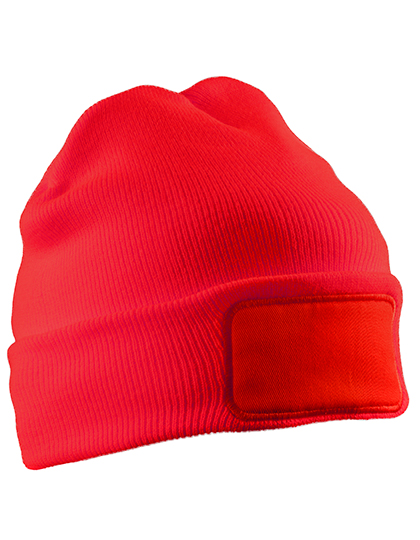 Recycled Double Knit Printers Beanie - Result Recycled