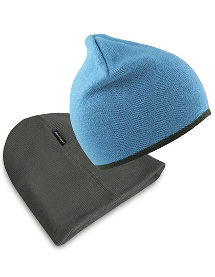 Soft Feel Cuffless Reversible Beanie - Result Winter Essentials