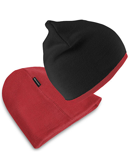Soft Feel Cuffless Reversible Beanie - Result Winter Essentials