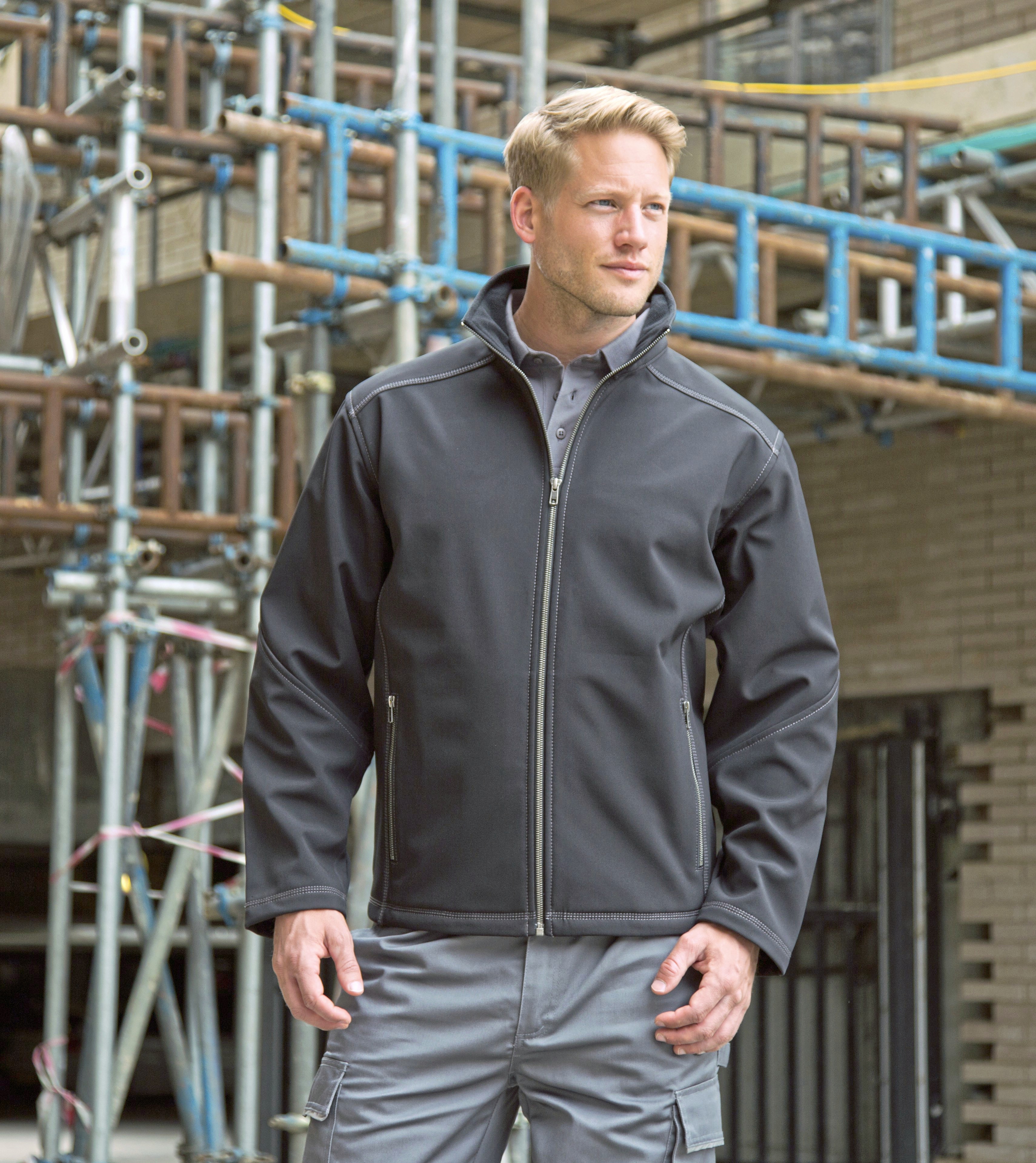 Men´s Treble Stitch Softshell Jacket - Result Workguard