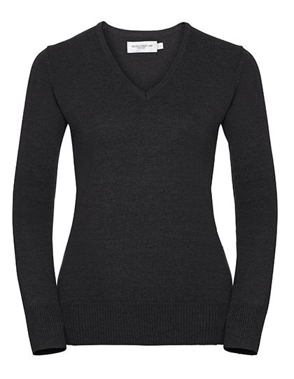 Ladies´ V-Neck Knitted Pullover - Russell Athletic Collection