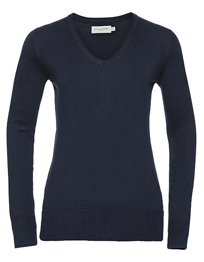 Ladies´ V-Neck Knitted Pullover - Russell Athletic Collection