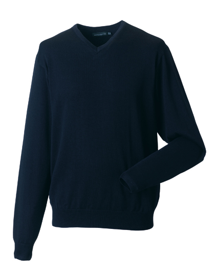 Men´s V-Neck Knitted Pullover - Russell Athletic Collection