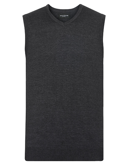 Men's V-Neck Sleeveless Knitted Pullover - Russell Athletic Collection