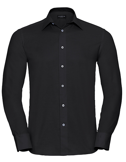 Men's Long Sleeve Tailored Oxford Shirt - Russell Athletic Collection