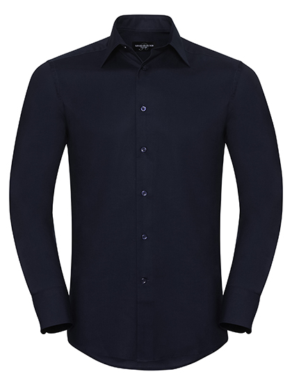 Men's Long Sleeve Tailored Oxford Shirt - Russell Athletic Collection