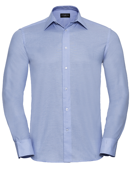 Men's Long Sleeve Tailored Oxford Shirt - Russell Athletic Collection