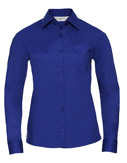 Ladies' Long Sleeve Classic Polycotton Poplin Shirt - Russell Athletic Collection