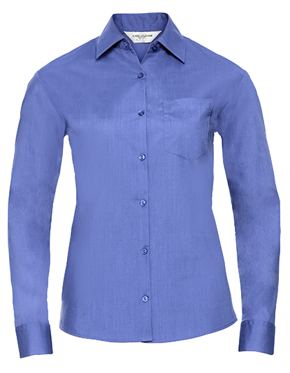 Ladies' Long Sleeve Classic Polycotton Poplin Shirt - Russell Athletic Collection