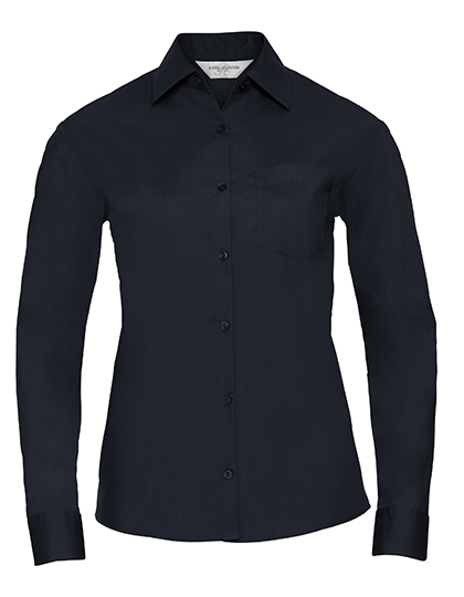 Ladies' Long Sleeve Classic Polycotton Poplin Shirt - Russell Athletic Collection
